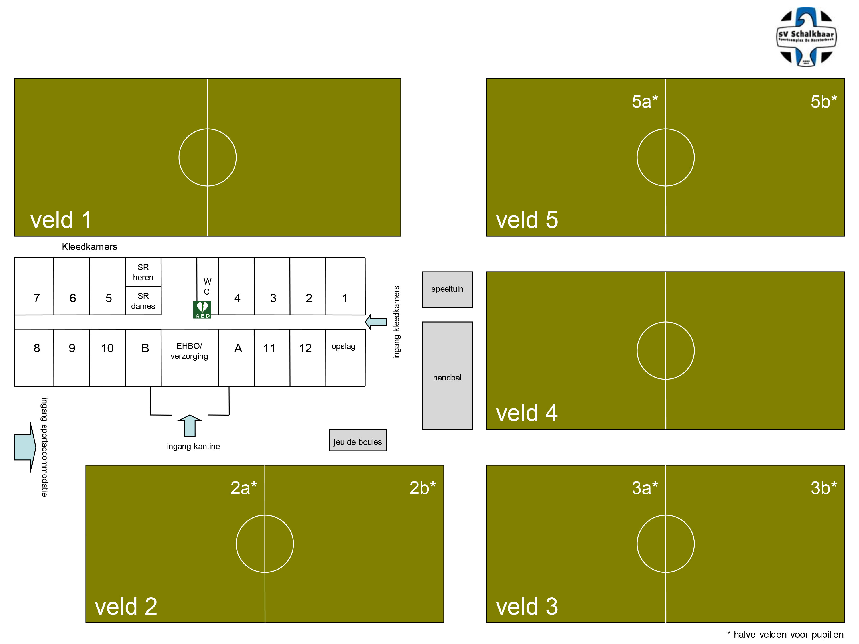 Overzicht Accommodatie SV Schalkhaar